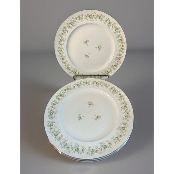 4 Johann Haviland “Forever Spring” 10” Dinner Plates Porcelain Germany EUC - Picture 2 of 16